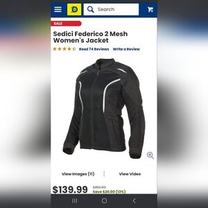 Sedici Federico 2 Mesh Women's Motorcycle Jacket